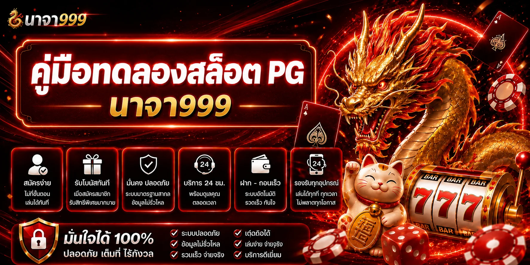 นาจา999 | คู่มือทดลองสล็อต PG ด้วยแผน 30 นาที